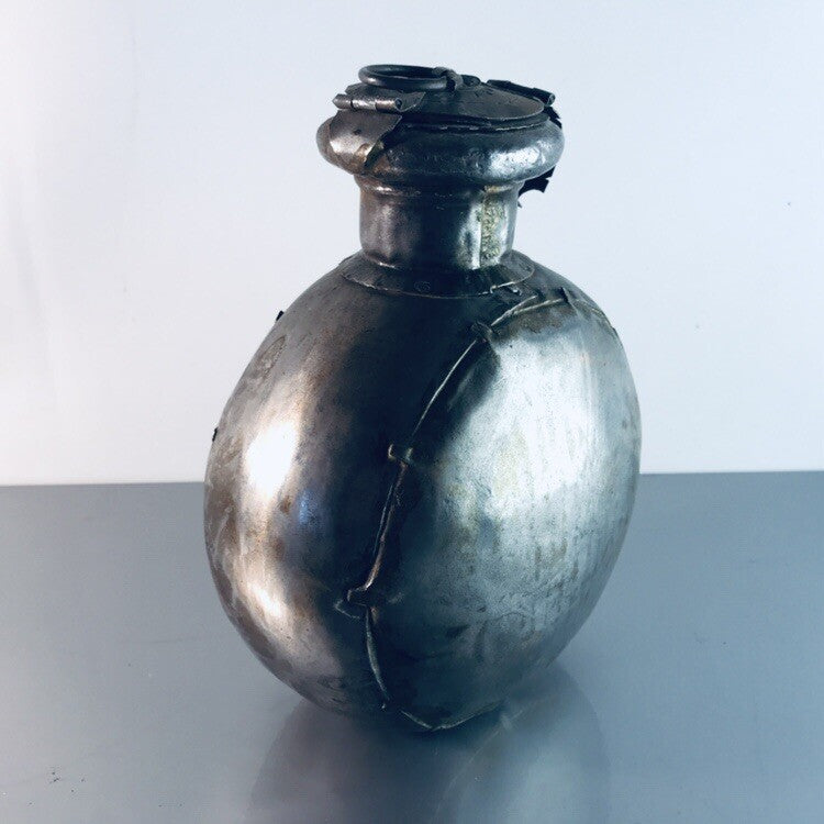 Antike Weinflasche 17./18. Jh. Metall Flasche SAMMLER Adelsbesitz Museum