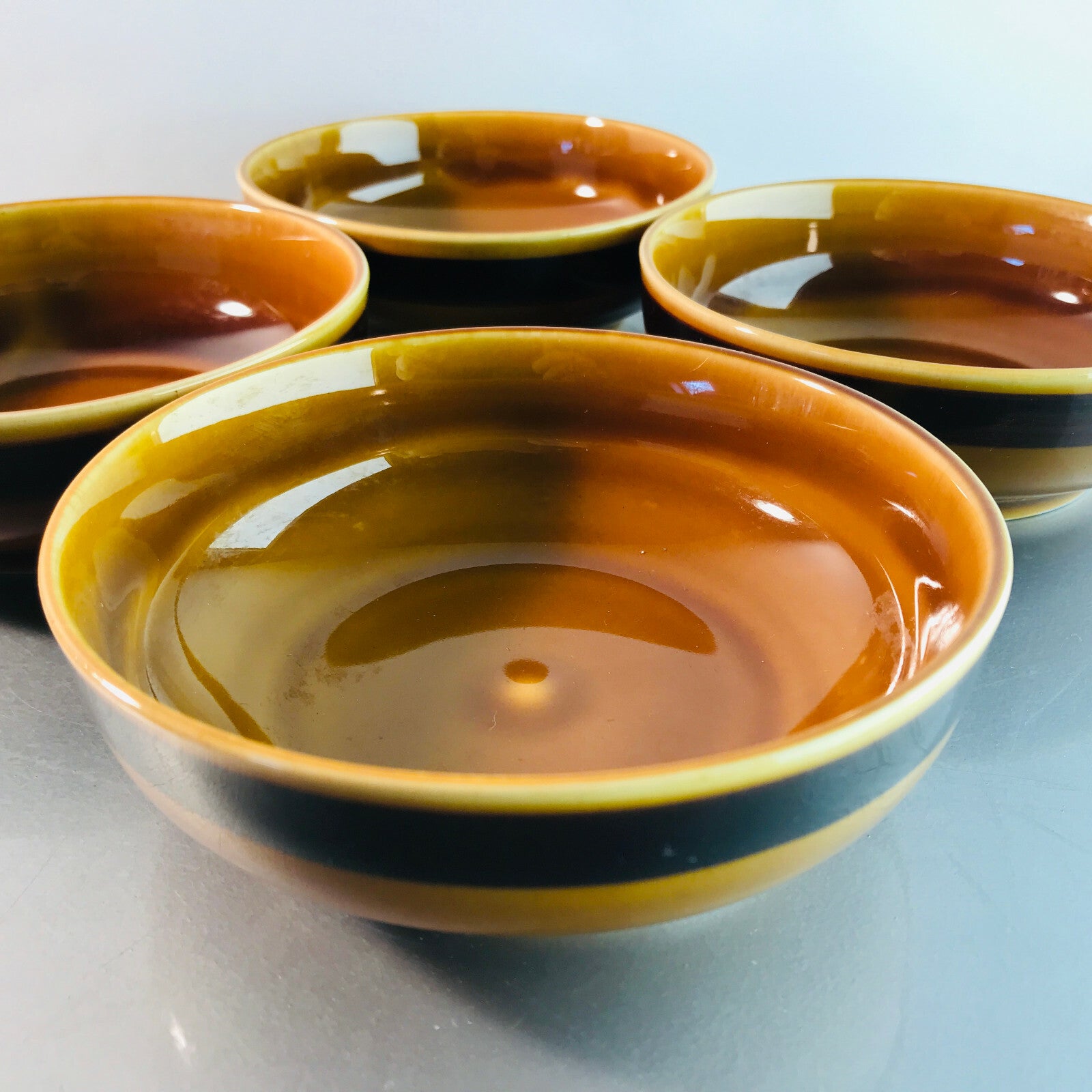 Annaburg Keramik Schalen Schälchen braun 50er 60er MID CENTURY 12,8 cm