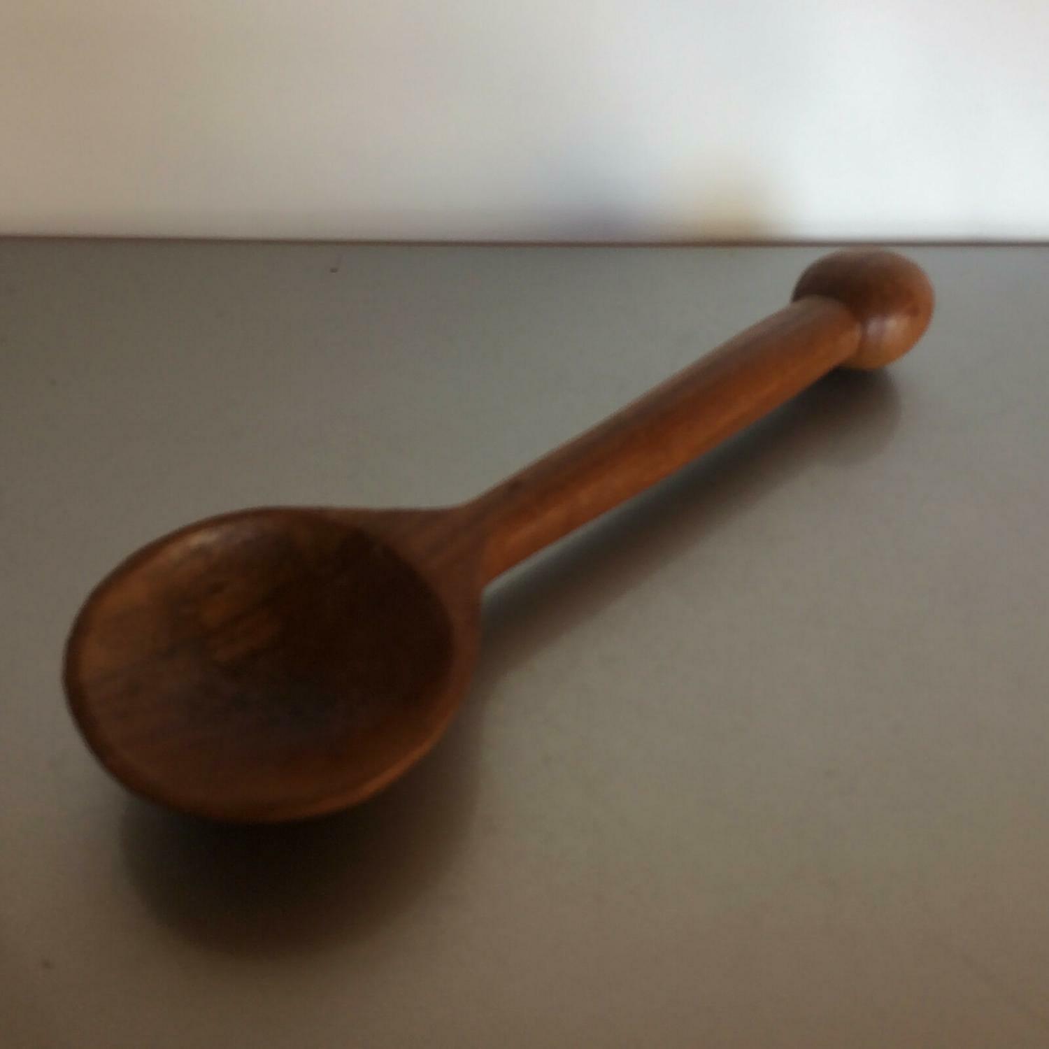 Holzlöffel Kelle Holzkelle Suppenkelle Sauna 60er 70er L 31,5 cm Holz