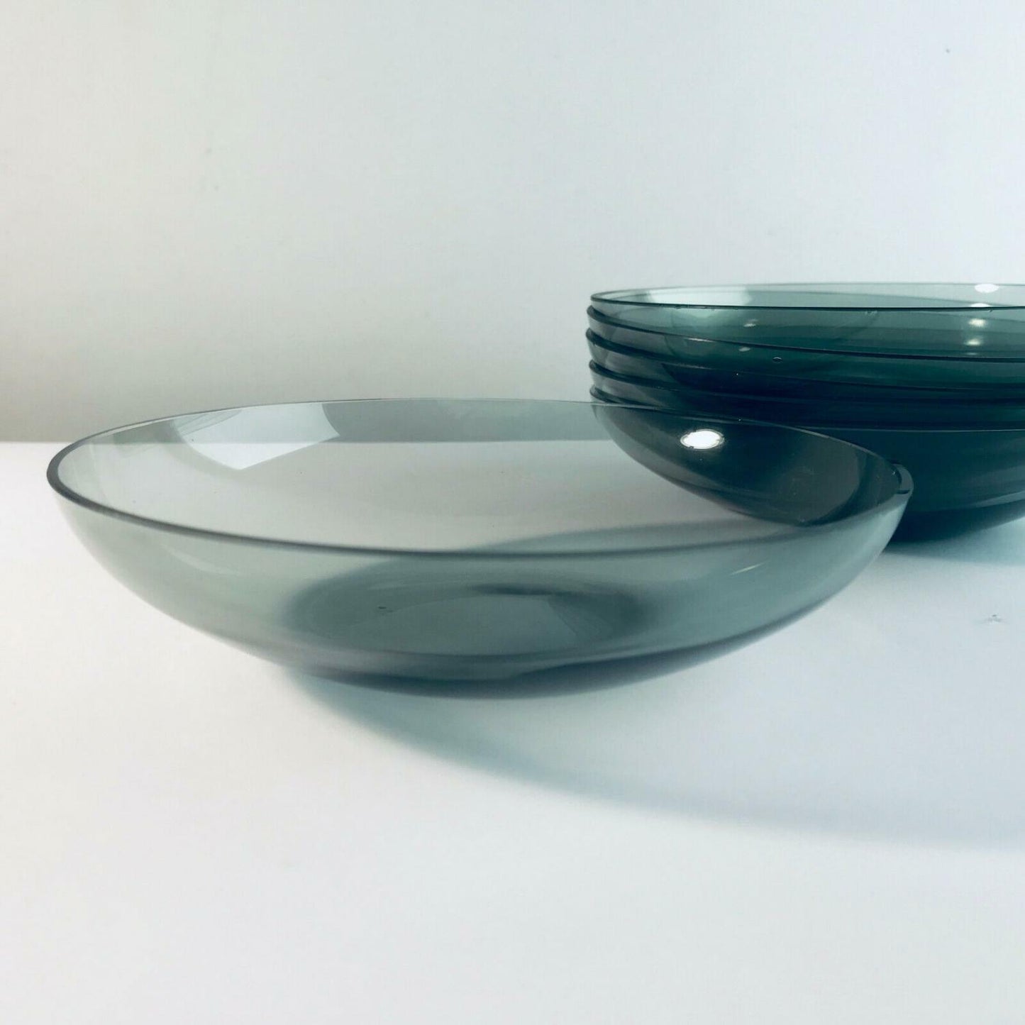 RAUCHGLAS 50er 60er Schüssel Schälchen Schale Set MID CENTURY 6 er Set