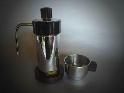 Velox Ferrara PATENT Espressokocher braun elektr. 2 Tassen 70er Italy