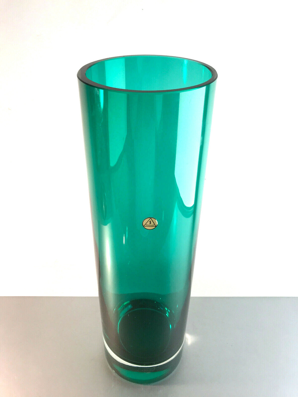 SÜSSMUTH Vase 40,3 cm MID CENTURY 50er 60er Bodenvase grün XXL