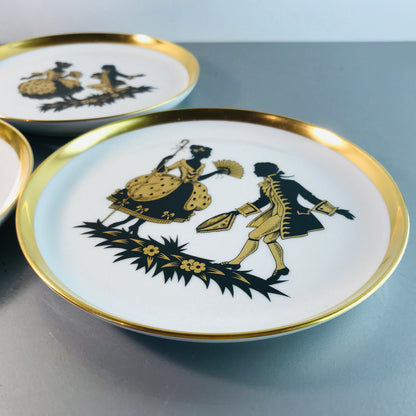 FÜRSTENBERG Porzellan Teller Untersetzer Goldrand Rokoko Vintage