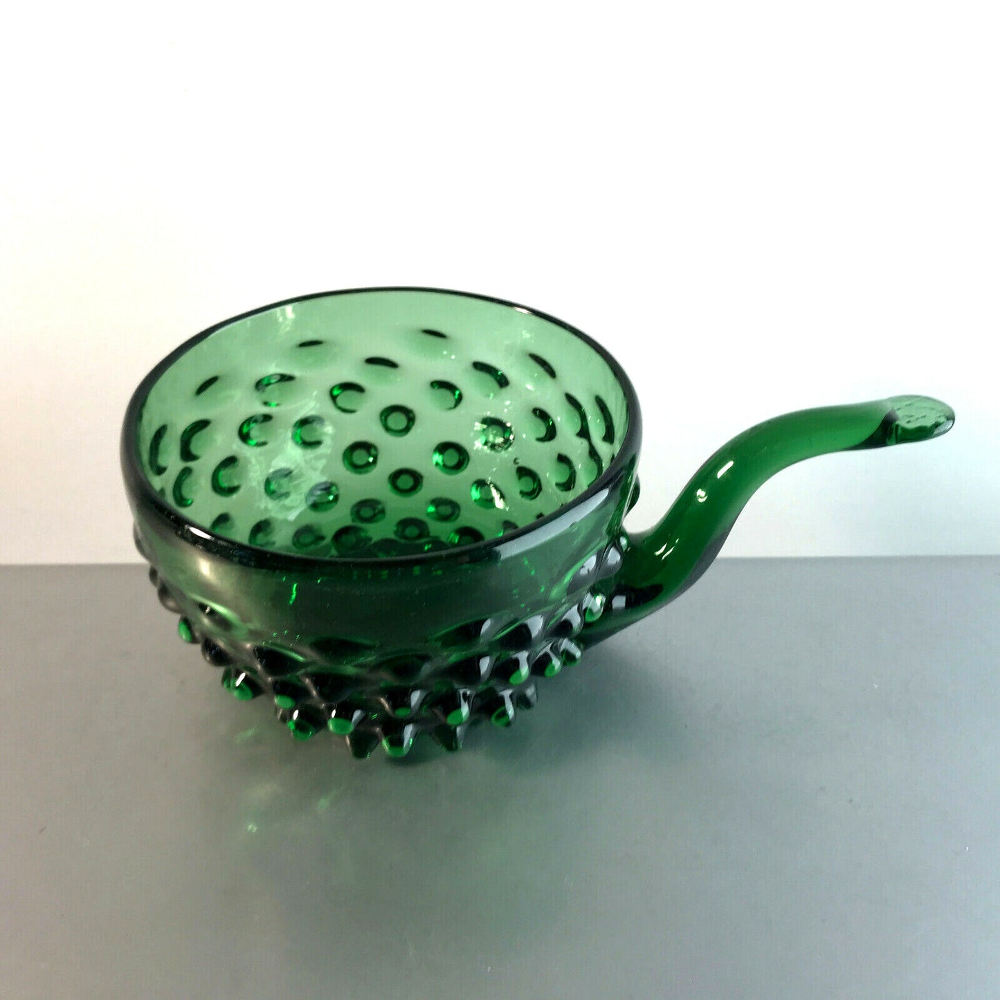 Schale Schüssel 12,5 cm Schälchen Vintage Glas 50er 60er grün ITALY Empol