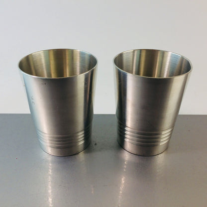 Zinn Becher 2er Set 8,2 cm Trinkbecher