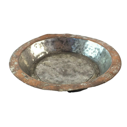 Antiker Teller vmtl. Kupfer Metall  cm handgefertigt Schale Schüssel 