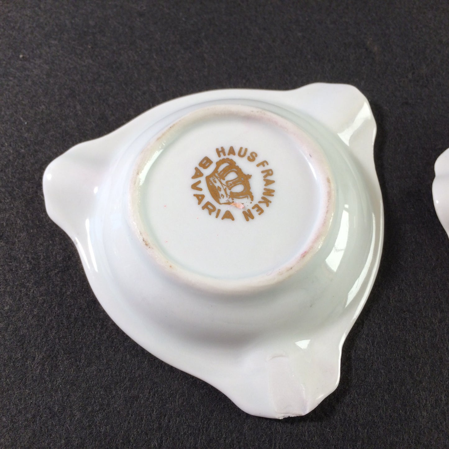 VINTAGE Ascher Porzellan 50er 60er L 18,3 cm  MID CENTURY Aschenbecher