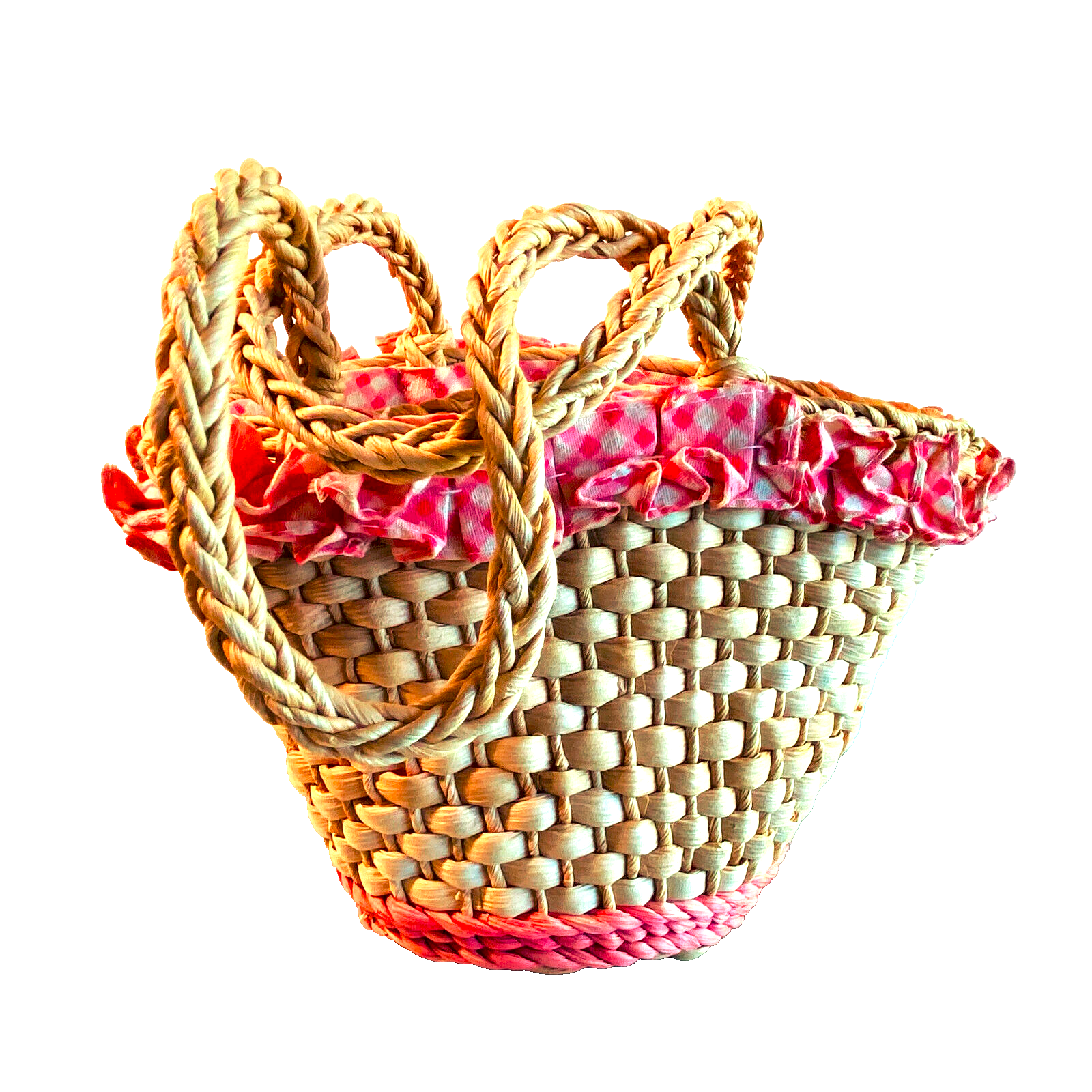 Tasche für Kinder Mädchen Einkaufen Puppentasche B 20 cm rosa