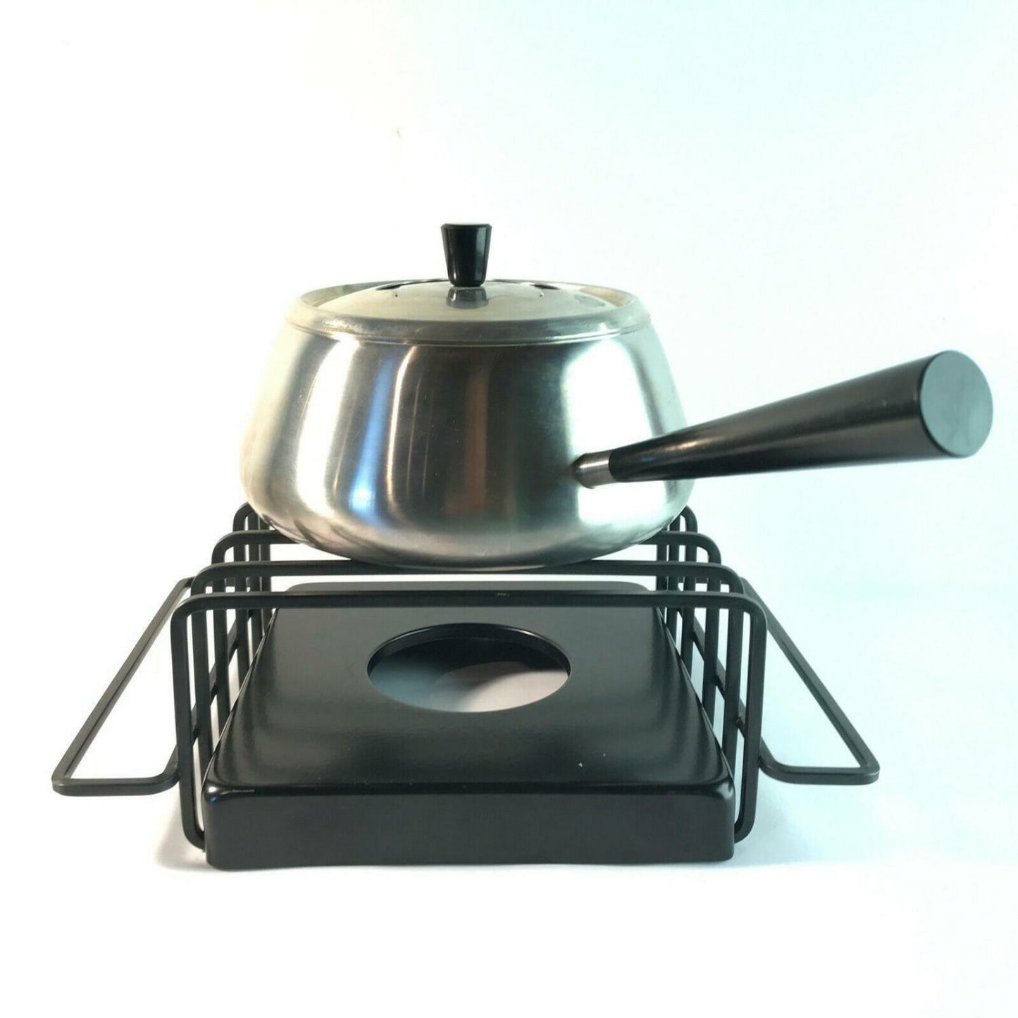 SPRING Swiss Fondue Topf Fonduetopf Stövchen Rechaud Edelstahl