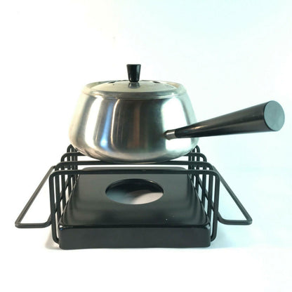SPRING Swiss Fondue Topf Fonduetopf Stövchen Rechaud Edelstahl