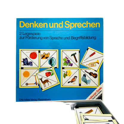 Denken und Sprechen Legespiele zur Föderung v. Sprache 70er Jahre Vintage