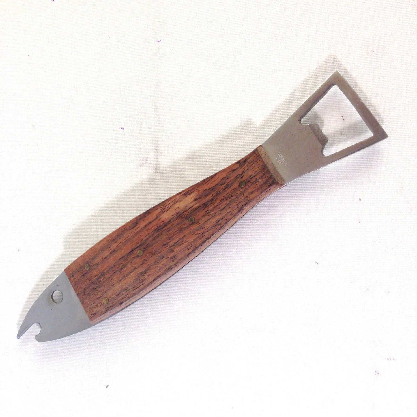 Vintage Flaschenöffner FISCH  Holz Teak 50er 60er MID CENTURY 20 cm
