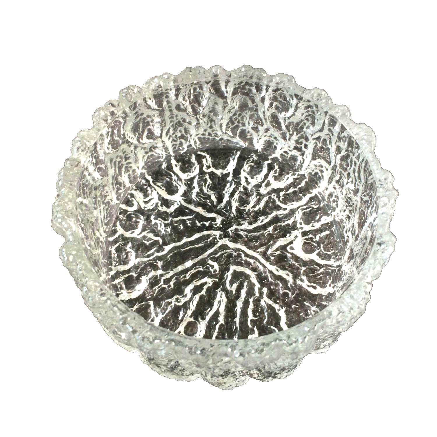 Borke 50er 60er 10,5 cm Schale Schüssel Glas Schälchen MID CENTURY 