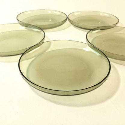 RAUCHGLAS 50er 60er Schüssel Schälchen Schale Set MID CENTURY 16,4 cm 5x