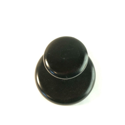 Wandhacken Hacken schwarz 70erHolz Garderobe D 12,5 cm