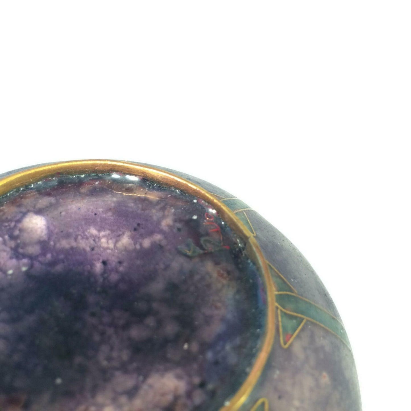 Käthe RUCKENBROD Deckeldose Dose Emaille 50er 60er Stegemaille Email 