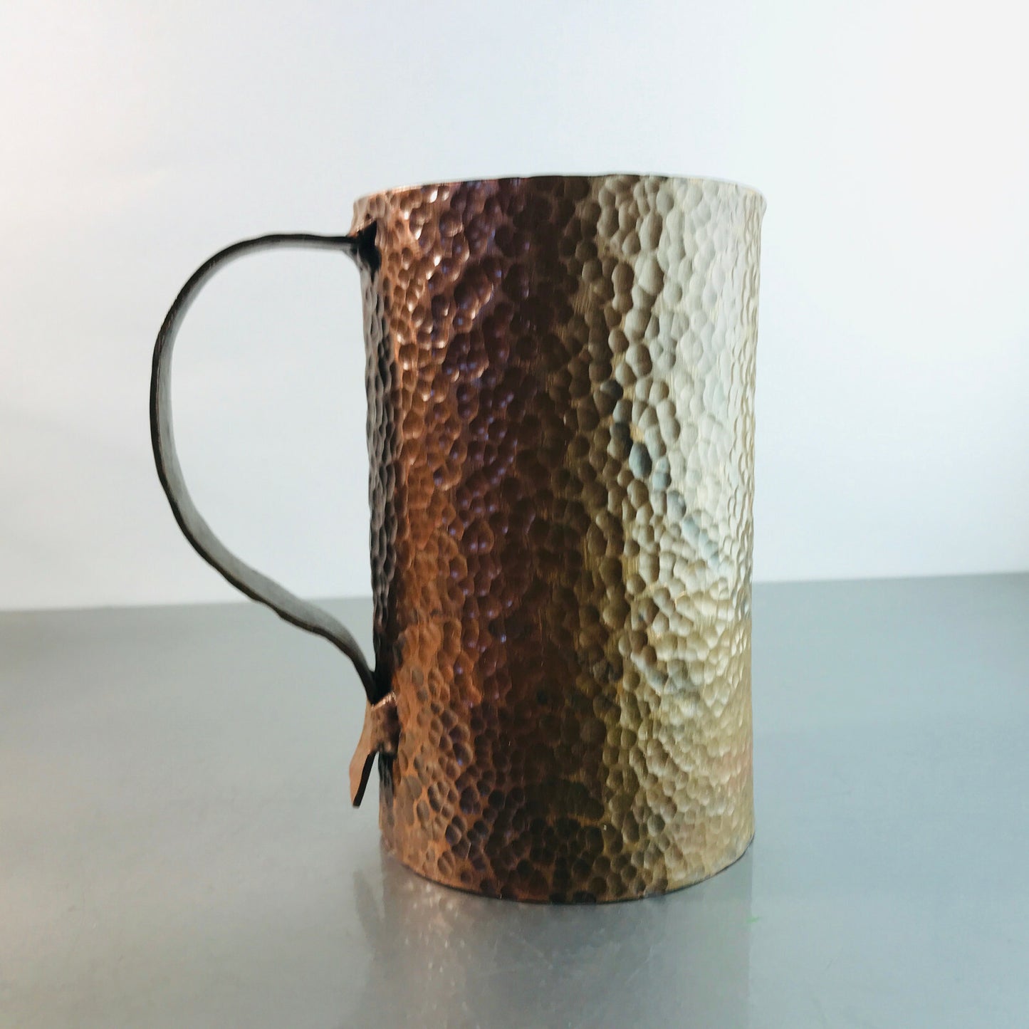 HAMMERSCHLAG Kupfer Vintage 50er 60er MID CENTURY 13,5 cm Vase Kanne