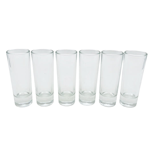 Schnapsgläser 6er Set H 10,5 cm Gläser 70er 80er Vintage Glas Likörgläser Hausba