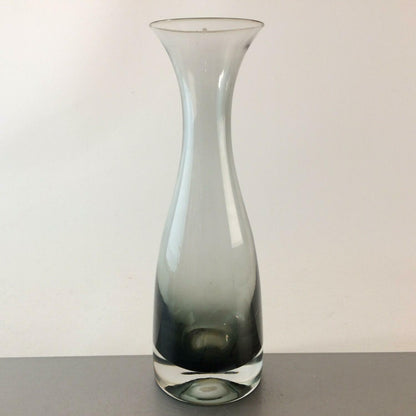 Rauchglas Vase 24,8 cm 50er 60er MID CENTURY Glas