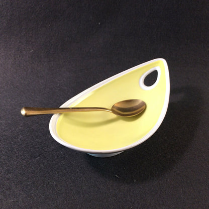 ALKA Porzellan Schale Schälchen 14,8 cm Messing 50er 60er MID CENTURY 