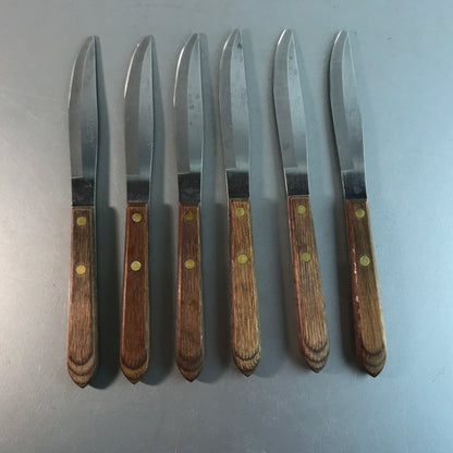 Town & Country Messer Set Holz Teak Griff Vintage MID CENTURY 60er L 20,5