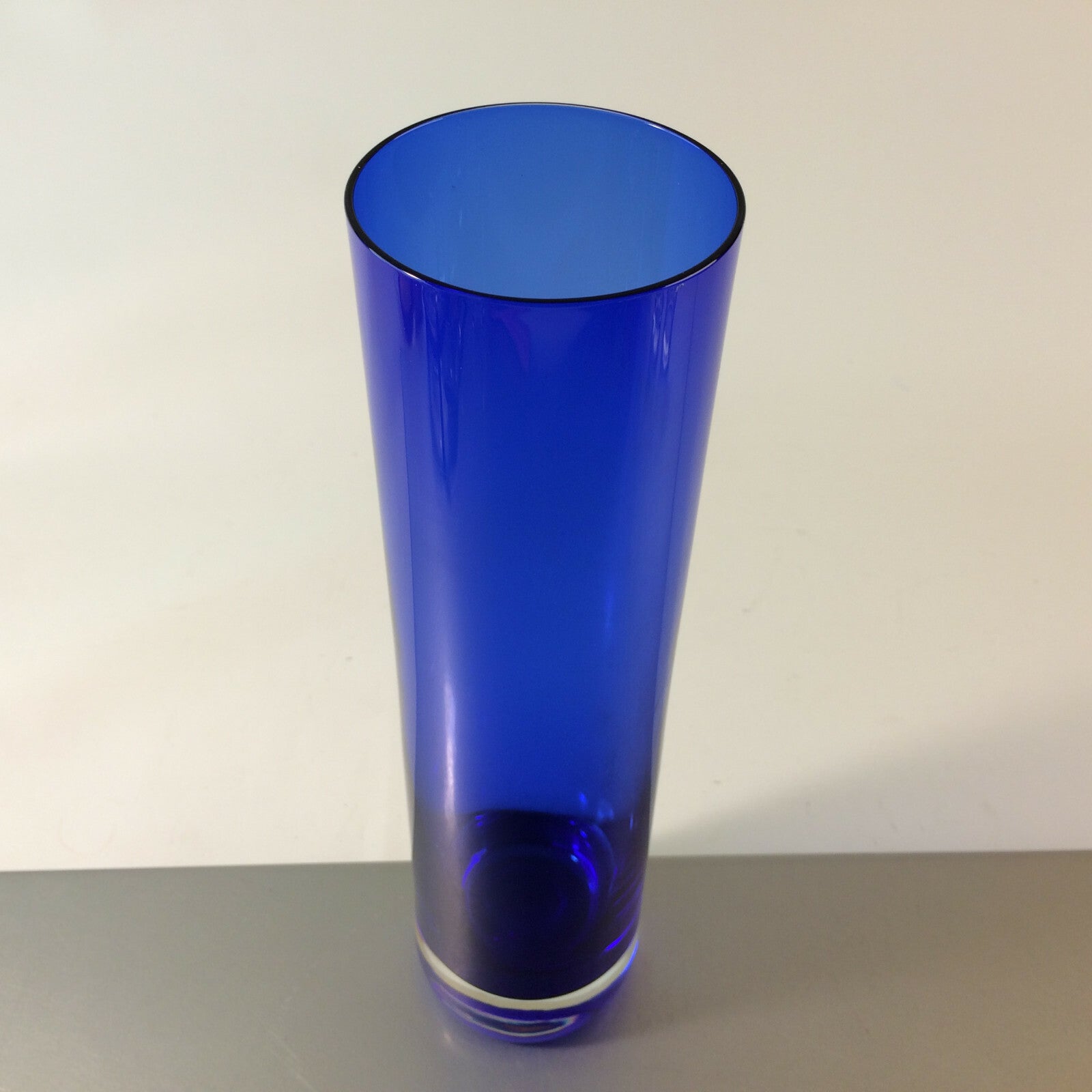Vase 26 cm MID CENTURY Vase blau 70er 60er  Vintage