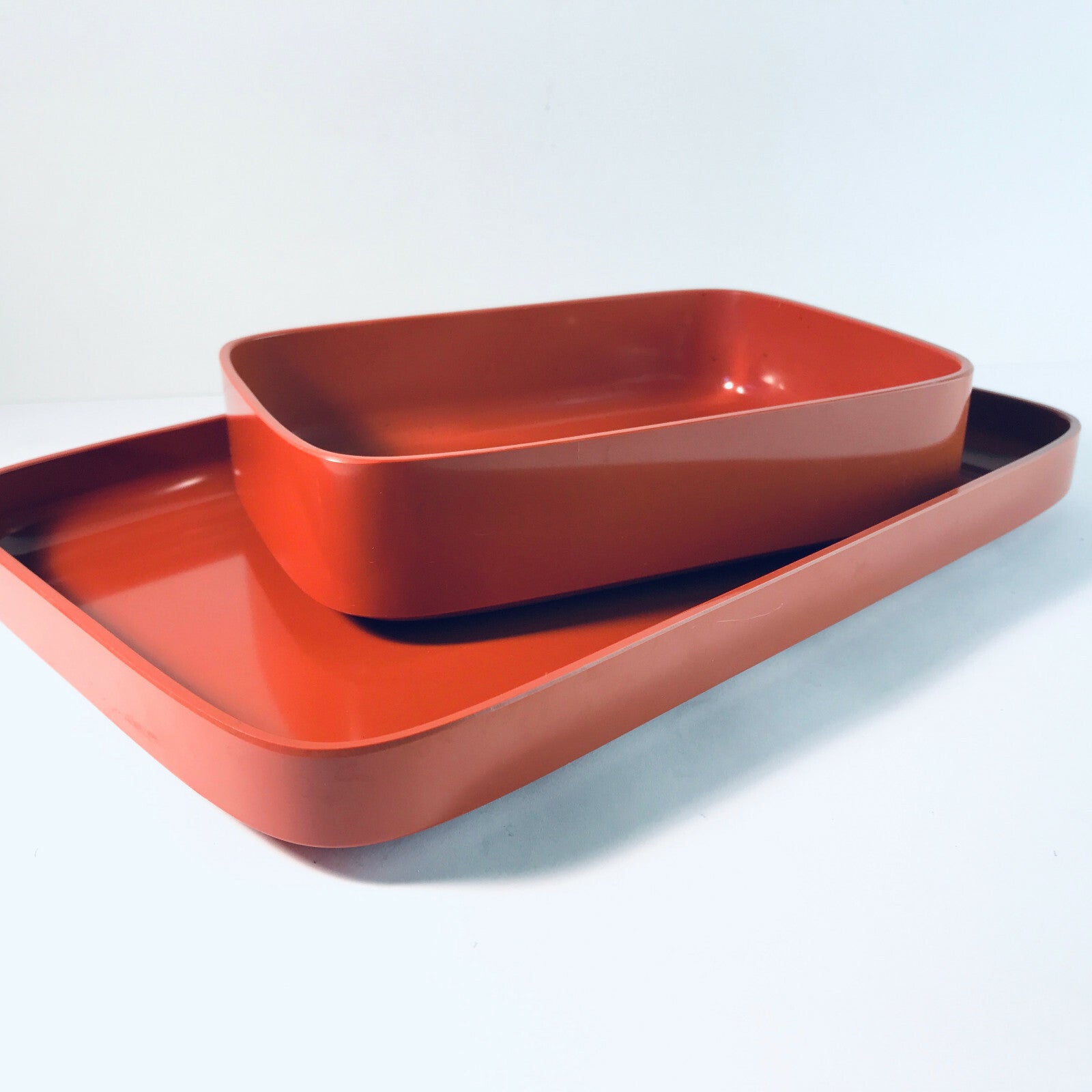 ROSTI Denmark Dansk Schüssel Set orange Schalen Vintage 60er 70er Design