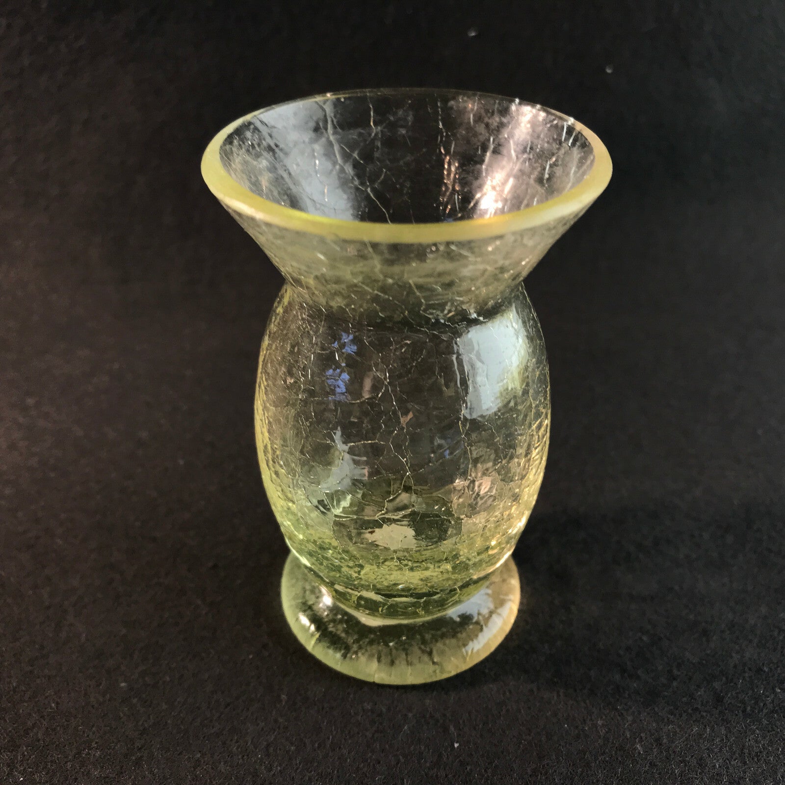 Vintage Bernstein Vase 50er 60er MID CENTURY 8,5 cm Craquelee 