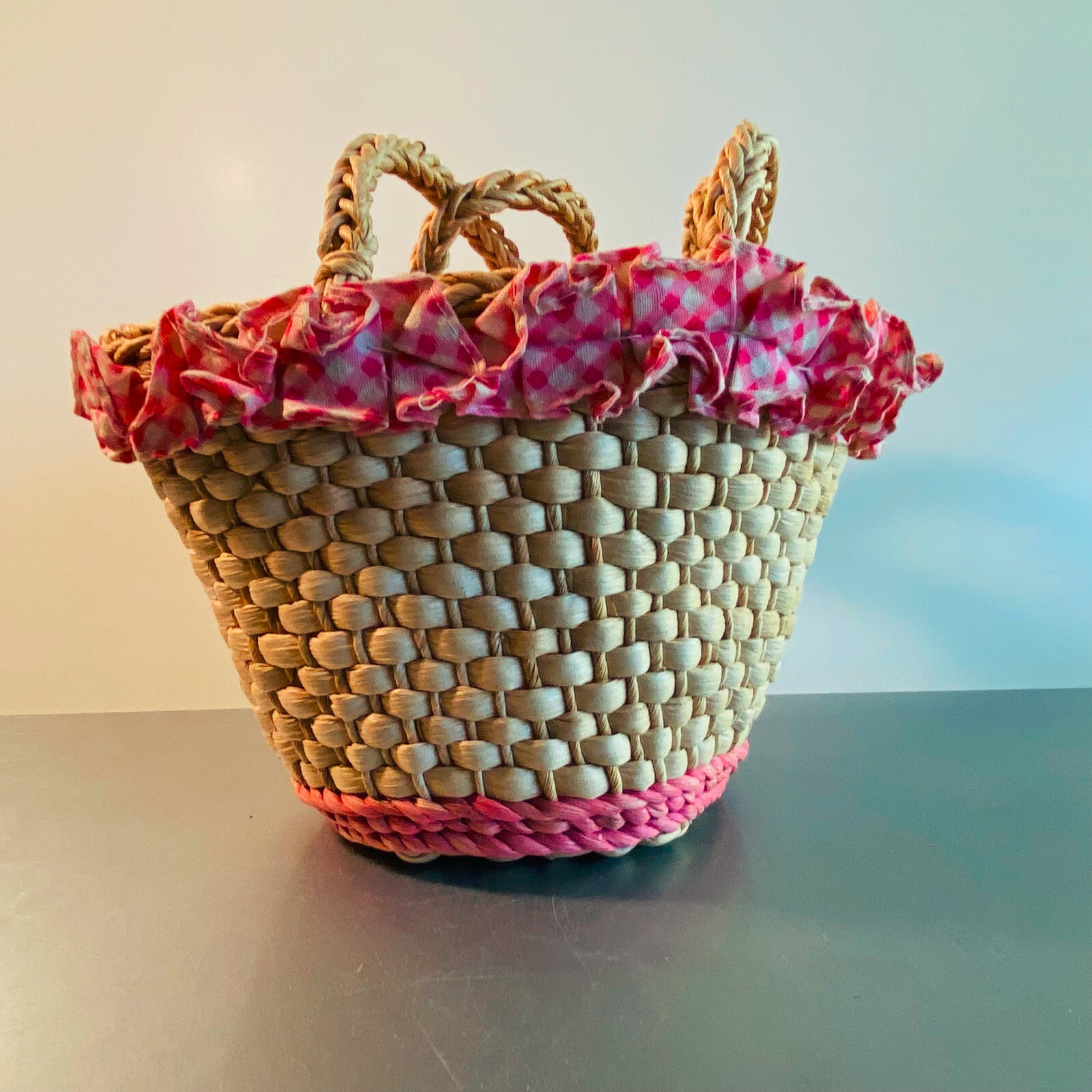 Tasche für Kinder Mädchen Einkaufen Puppentasche B 20 cm rosa