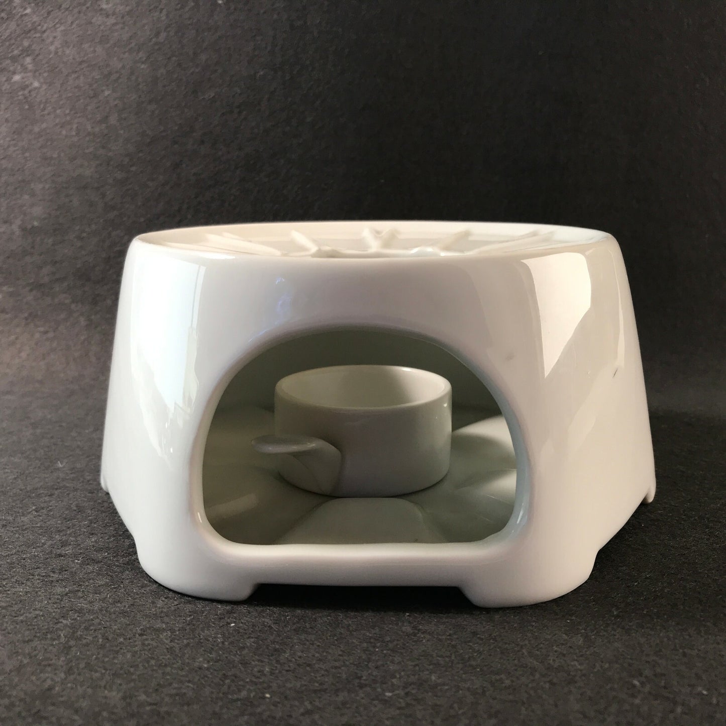 KAISER Stövchen weiß D 13 cm für Teekanne Porzellan