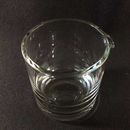 KARAFFE Kanne Krug im Design 60er 70er 9,5 cm Glas Kännchen