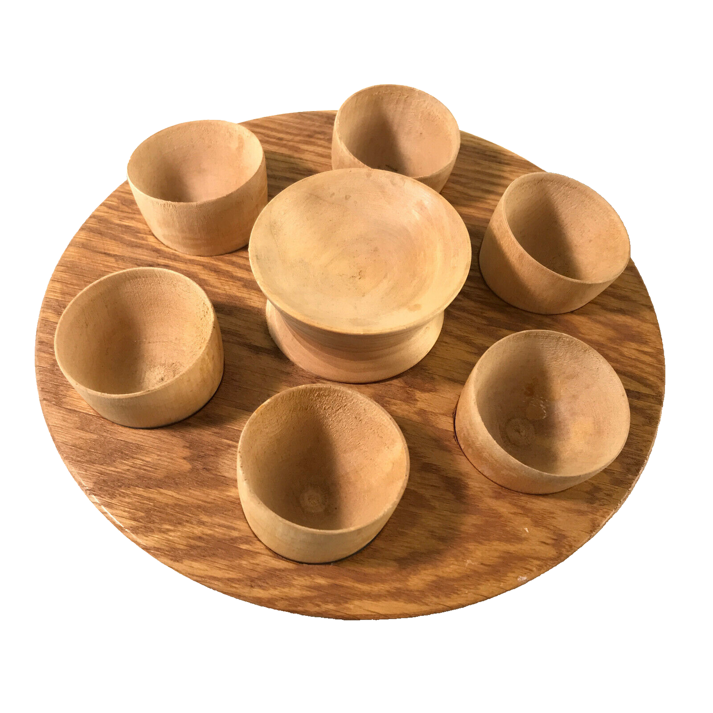 Dänner RÖHN Holz 60er 50er MID CENTURY Ständer mit Becher Schnapsbecher