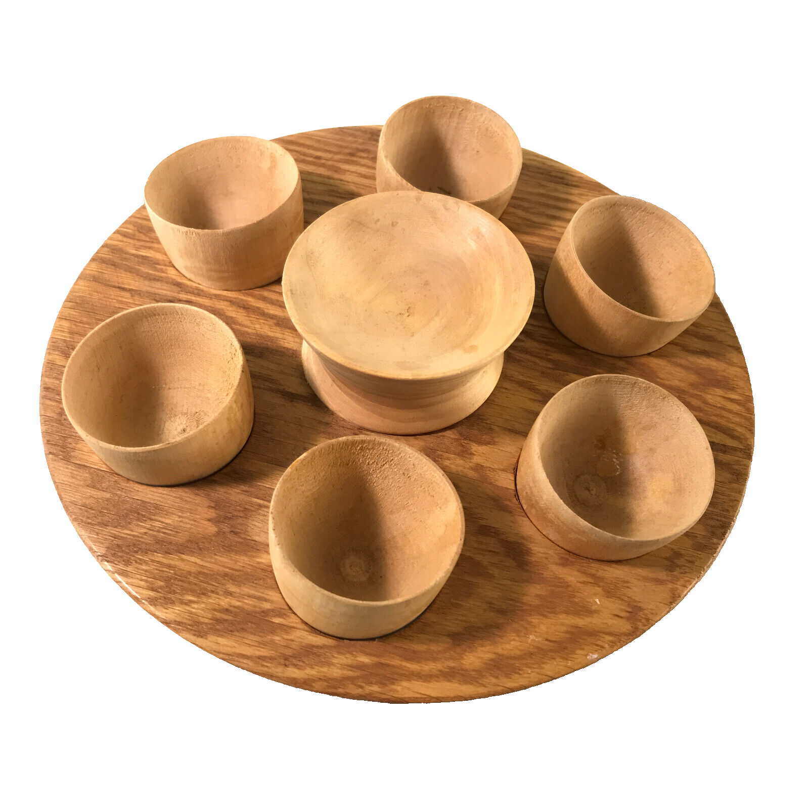 Dänner RÖHN Holz 60er 50er MID CENTURY Ständer mit Becher Schnapsbecher