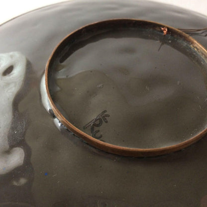 Käthe RUCKENBROD (sig.) Teller Emaille 50er 60er Stegemaille Cloisonne