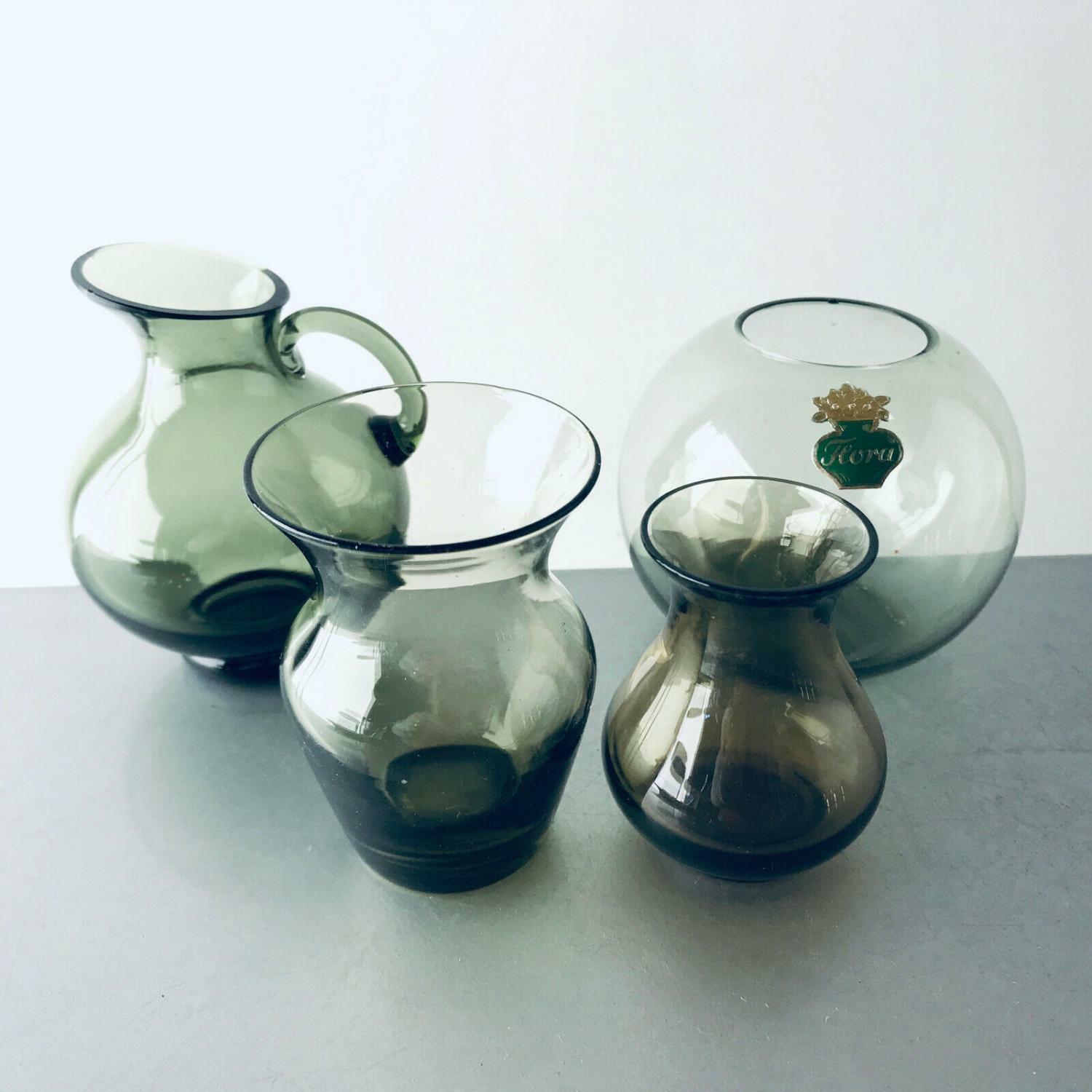 asen 50er 60er MID CENTURY Rauchglas mini 