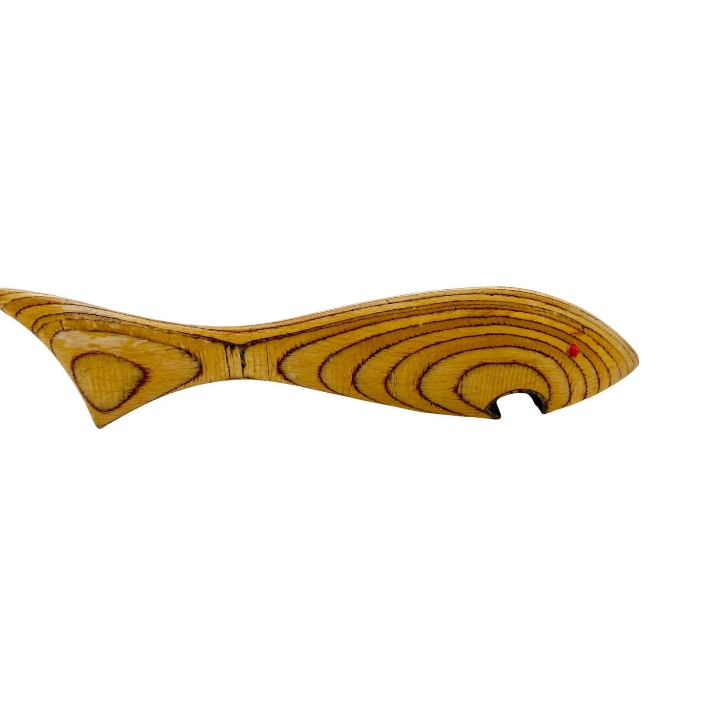 Vintage Flaschenöffner FISCH  Holz Kronkorkenöffner  MID CENTURY 22cm