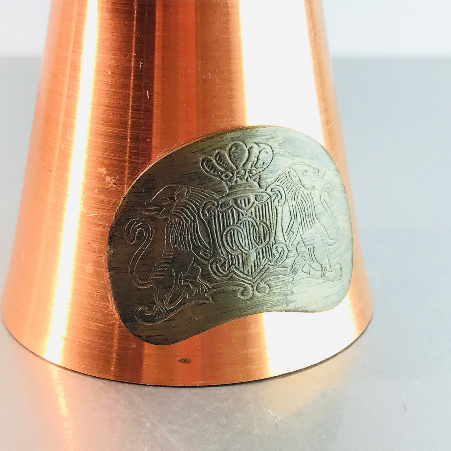 Kerzenständer Kupfer Kerzenhalter Stumpenkerzen 50er 60er  VINTAGE