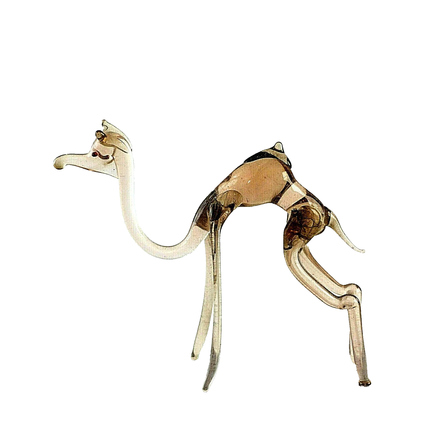 Dromedar Camel rosa H 6 cm Glas 50er 60er Lauscher Vintage MID CENTURY 