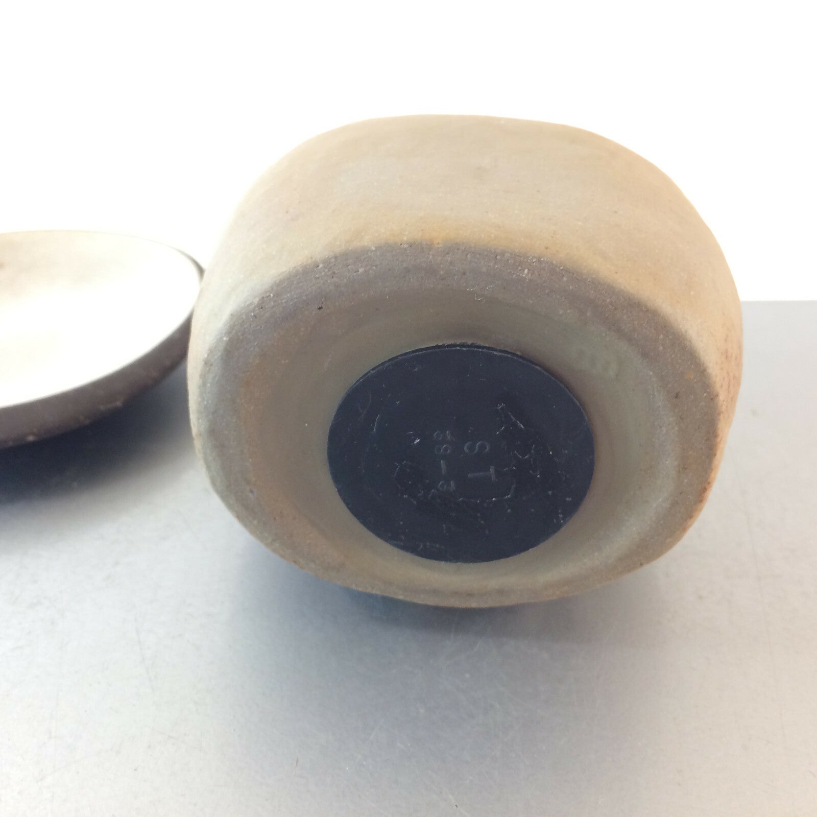 VINTAGE Spardodse braun 50er 60er EULE 9 cm  MID CENTURY Keramik Schale