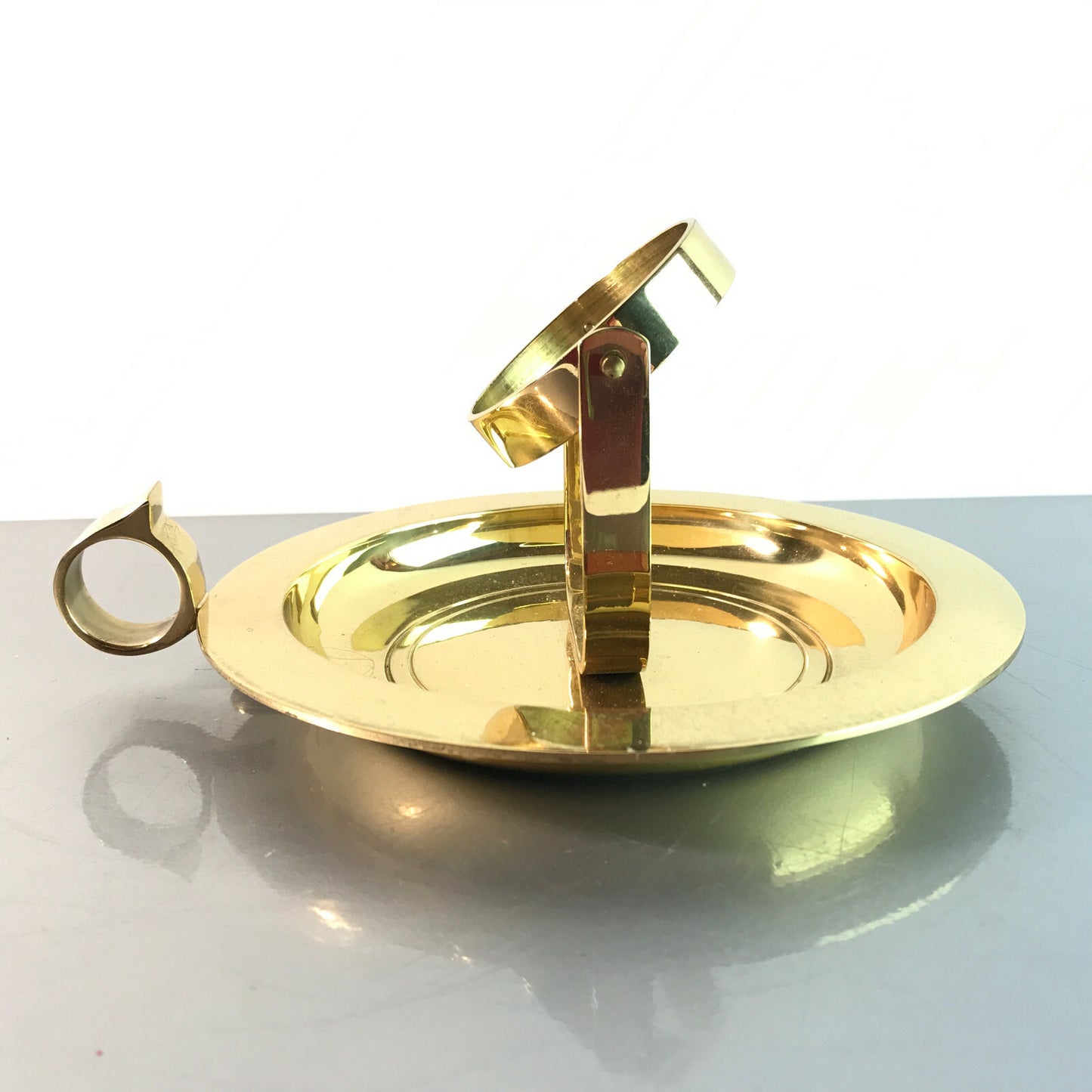 MID CENTURY Messing 50er 60er Kerzenhalter  Kerzenständer