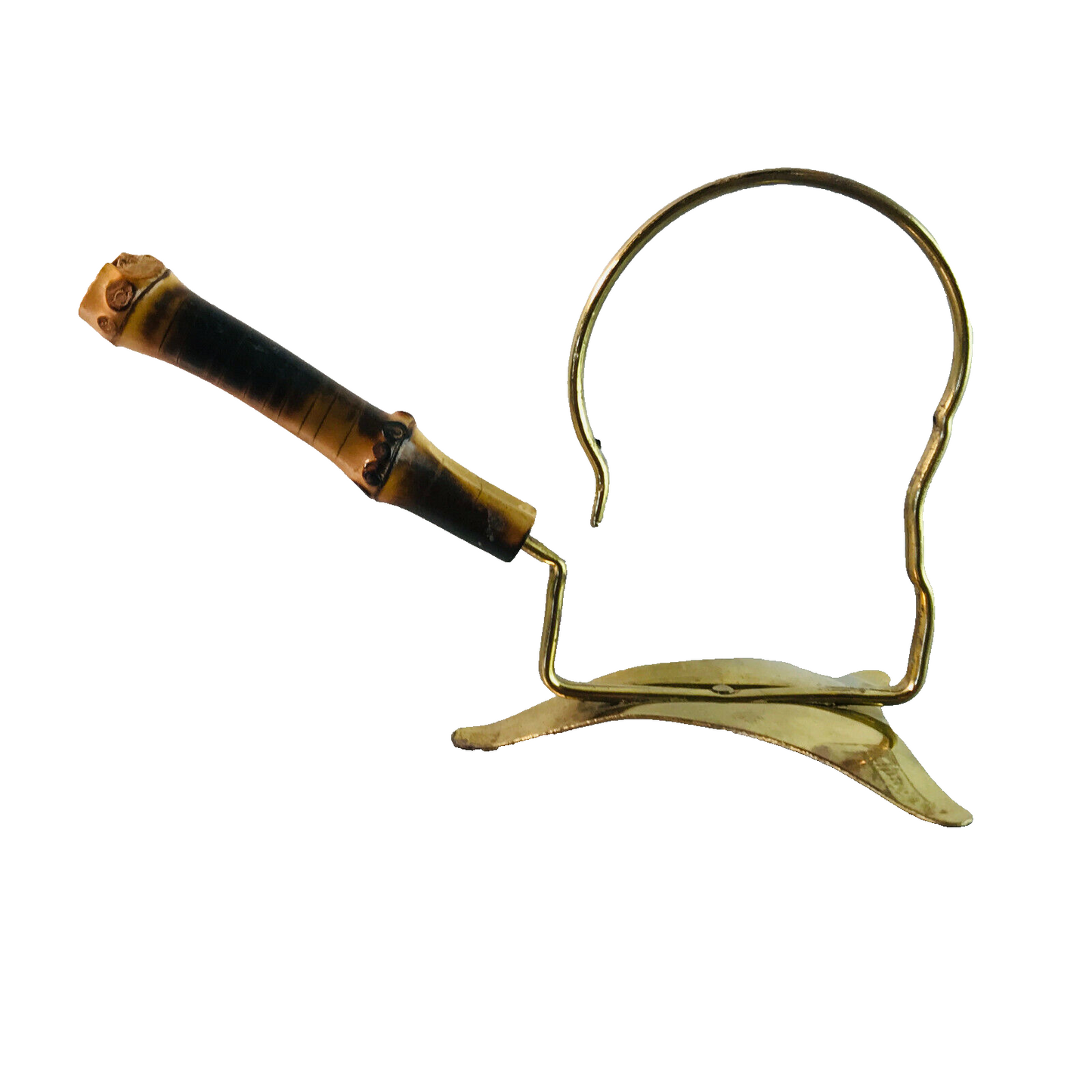Messing Halter 50er 60er Vintage H 8 cm 