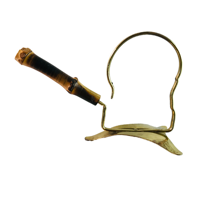 Messing Halter 50er 60er Vintage H 8 cm 