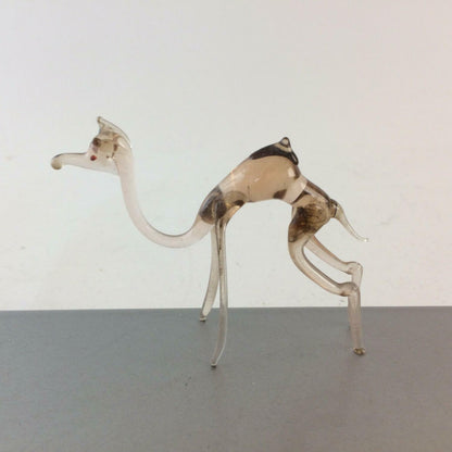 Dromedar Camel rosa H 6 cm Glas 50er 60er Lauscher Vintage MID CENTURY 