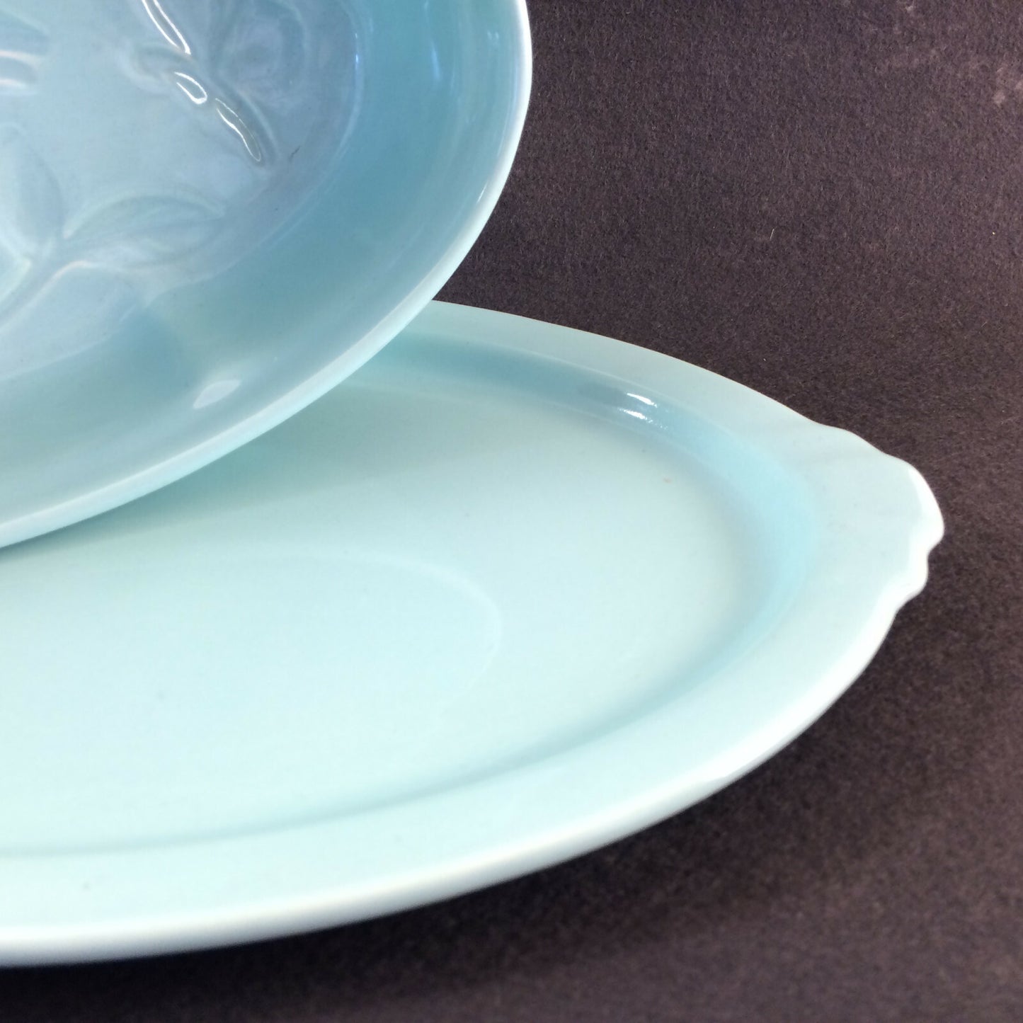 Vintage Keramik Puddingform Ente türkis  Backform 50er 60er MID CENTURY