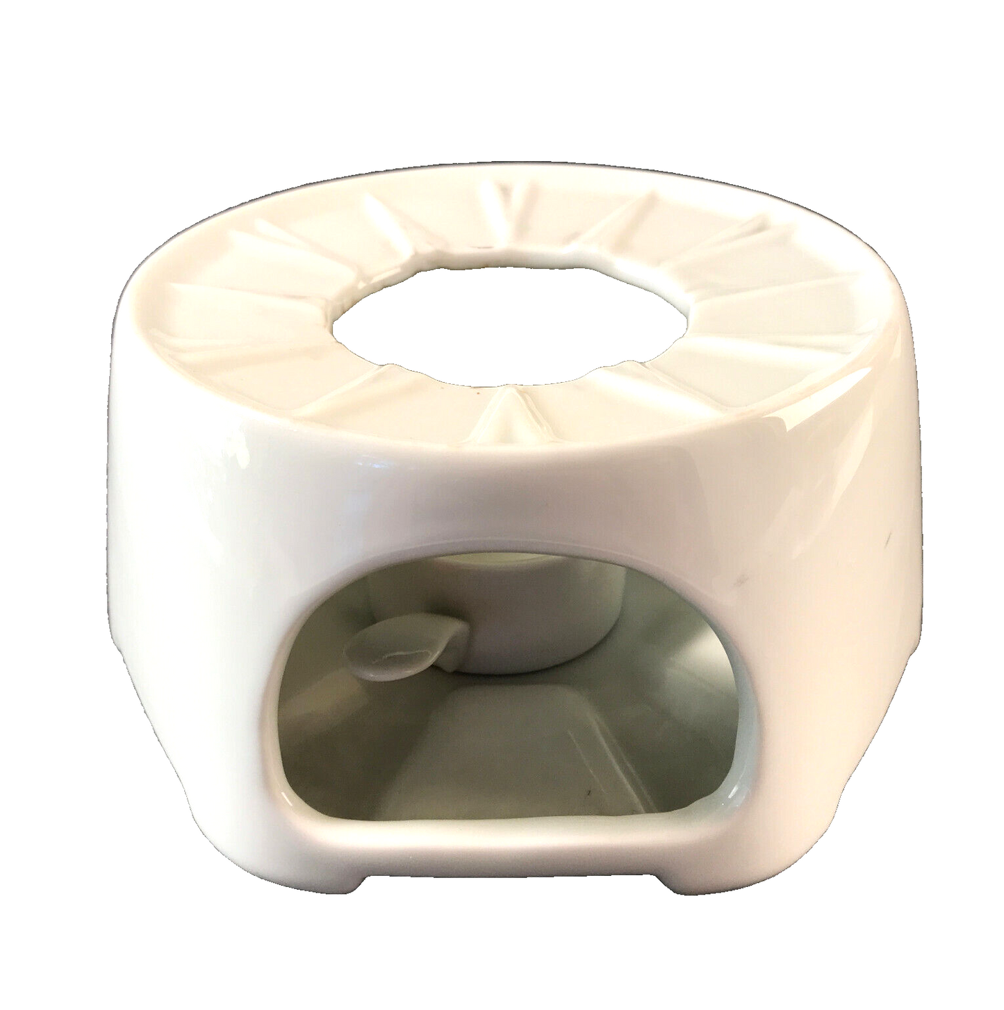 KAISER Stövchen weiß D 13 cm für Teekanne Porzellan