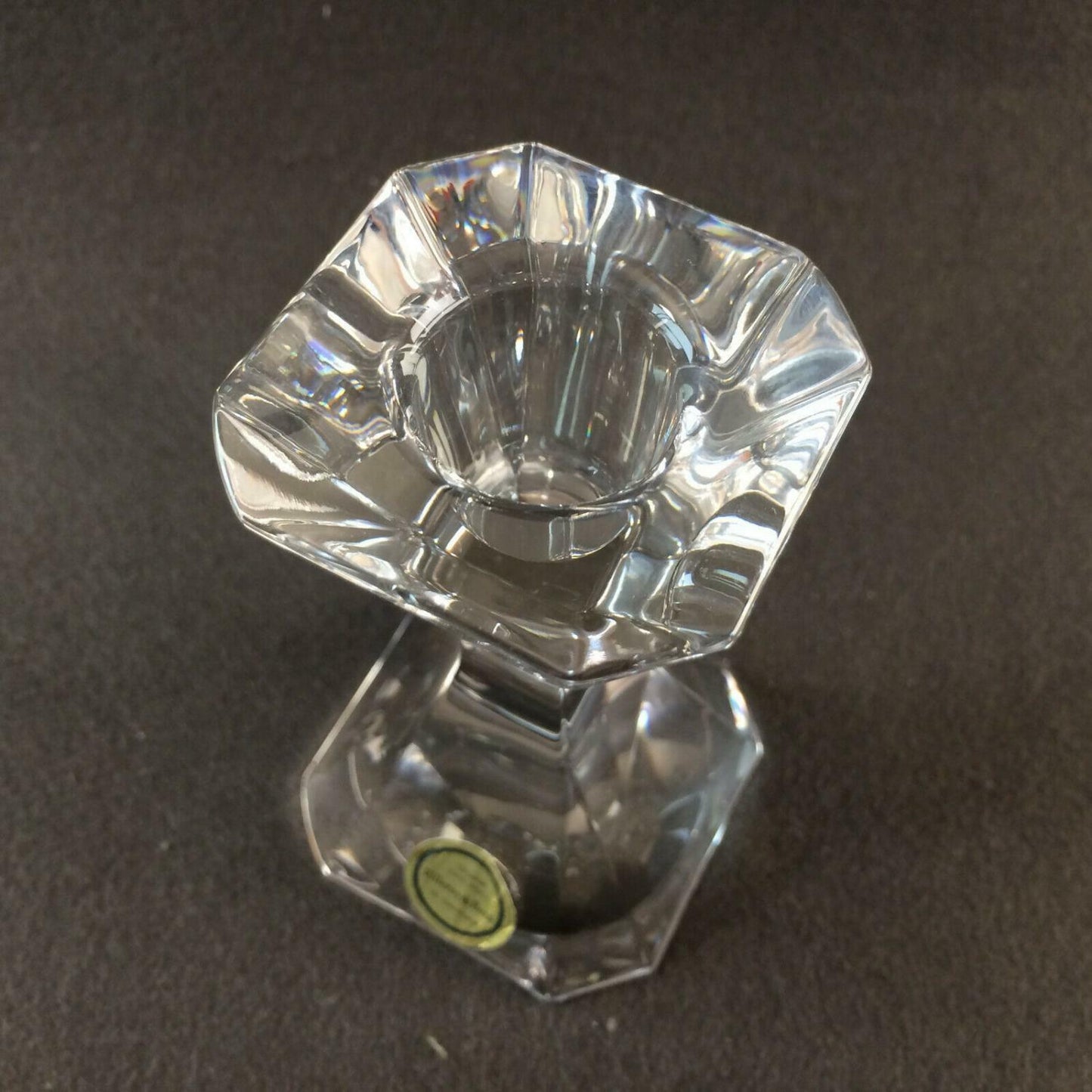 Villeroy & Boch Kerzenständer 70er 80er KERZENHALTER GLAS 10 cm