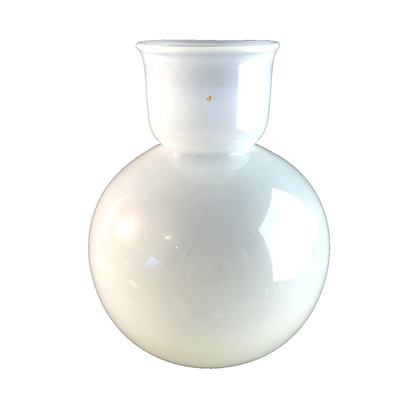 Vintage 50er 60er Glas weiß opal 19 cm Vase MID CENTURY