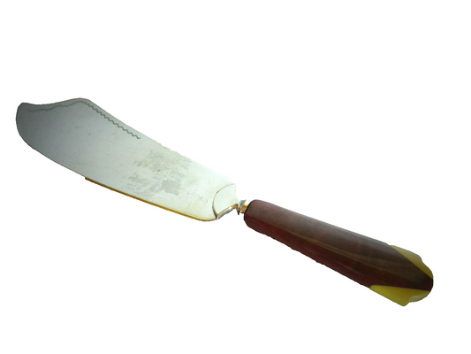 Art Déco TORTENHEBER Tortenschaufel Tortenmesser BAKELIT