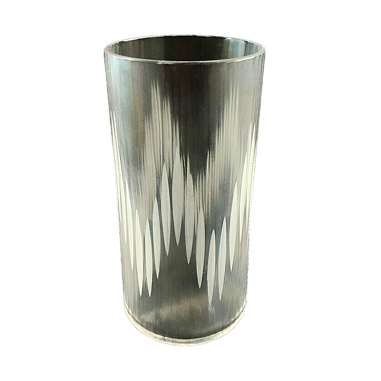 Gerhard SCHECHINGER Vase Glas Martelé Schliff 12,5 cm 80er 70er