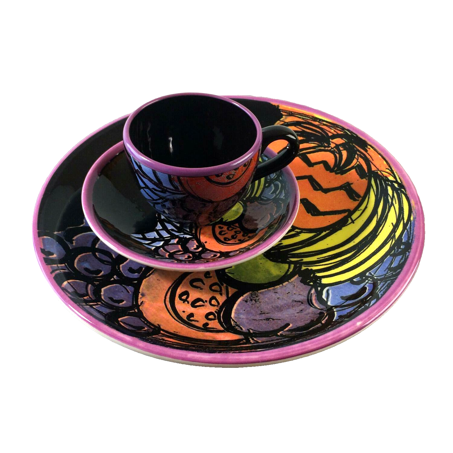 Piral Tahit Collection Frühstücksteller Epressotasse mit Untertasse Set
